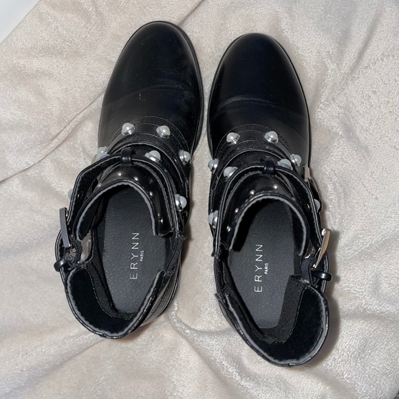 Erynn Paris boots pearls & studs & buckle - Picture 4 of 4